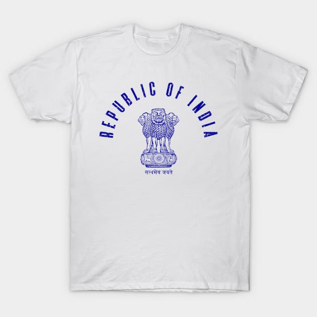 Republic of India Vintage T-Shirt by zurcnami